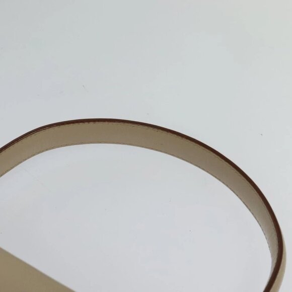 Salvatore Ferragamo Gancini Hand Bag Leather 2way Beige Gold Auth 125026 - Picture 12 of 16